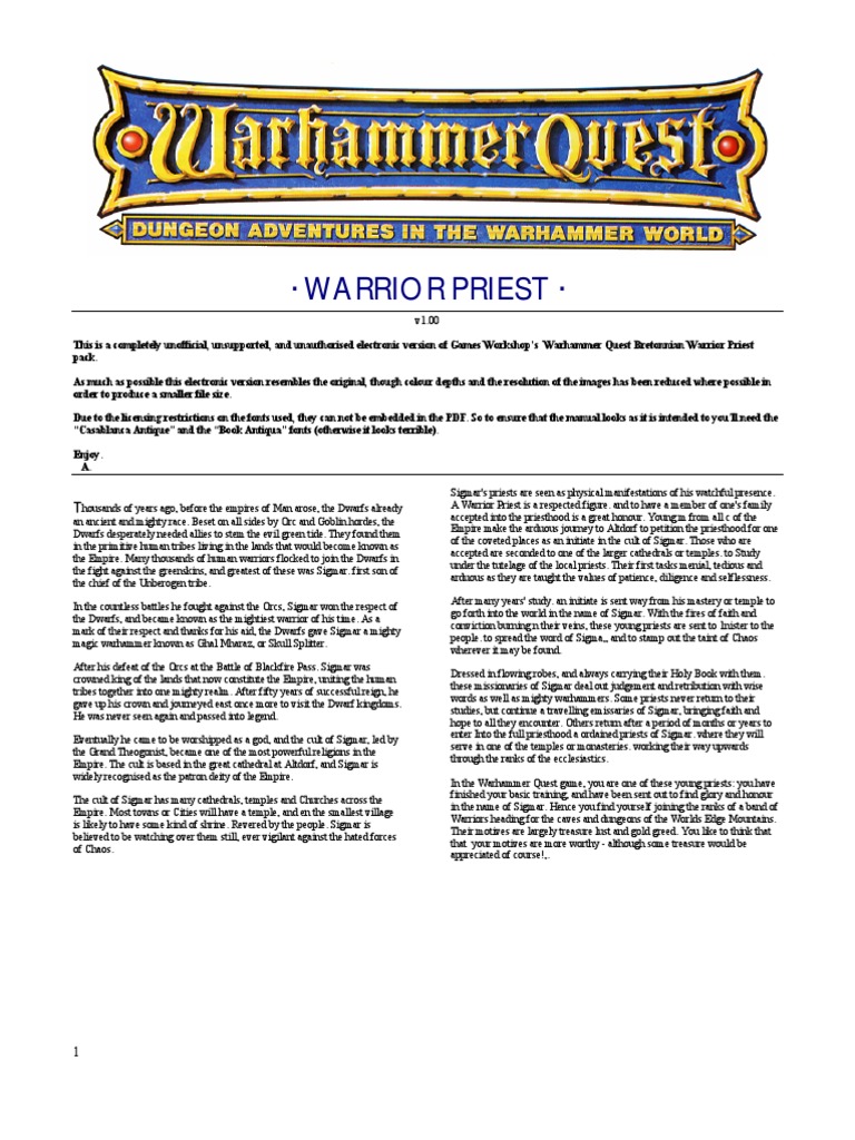 The Yuw - Warhammer Quest Game Guide Unofficial Audiobook