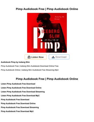 Iceberg Slim - Pimp Audiobook