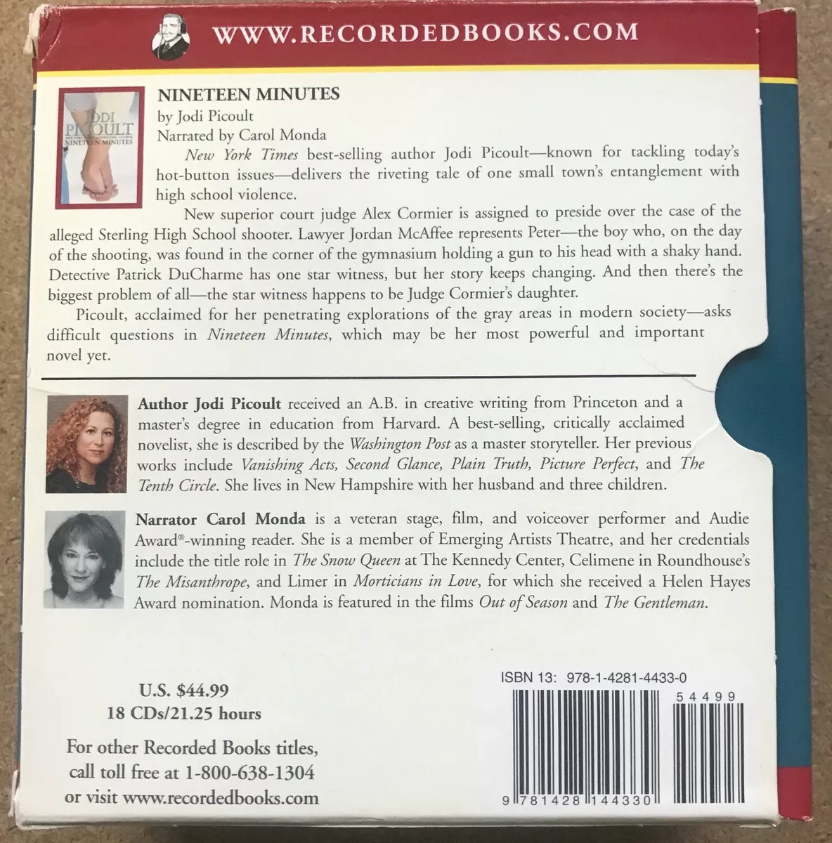 Jodi Picoult - Nineteen Minutes Audiobook