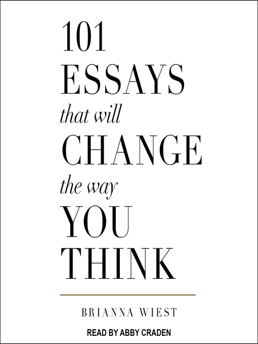 Brianna Wiest - 101 Essays That Will Change The Way You Think Audiobook