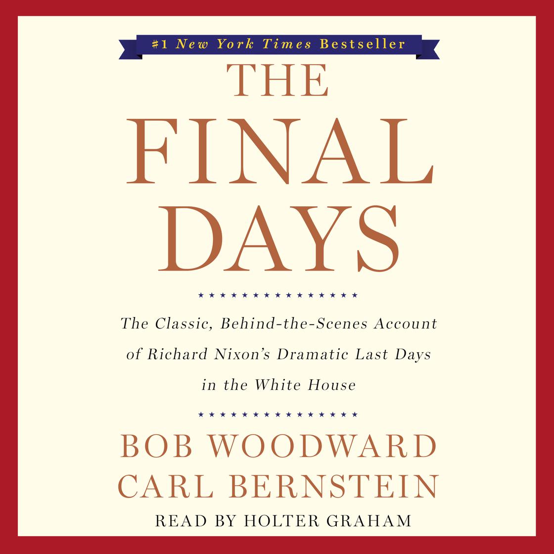 Bob Woodward - The Final Days Audiobook