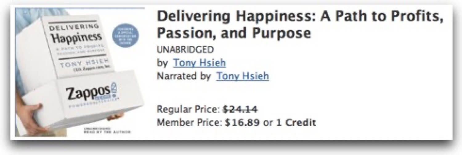 Tony Hsieh - Delivering Happiness Audiobook