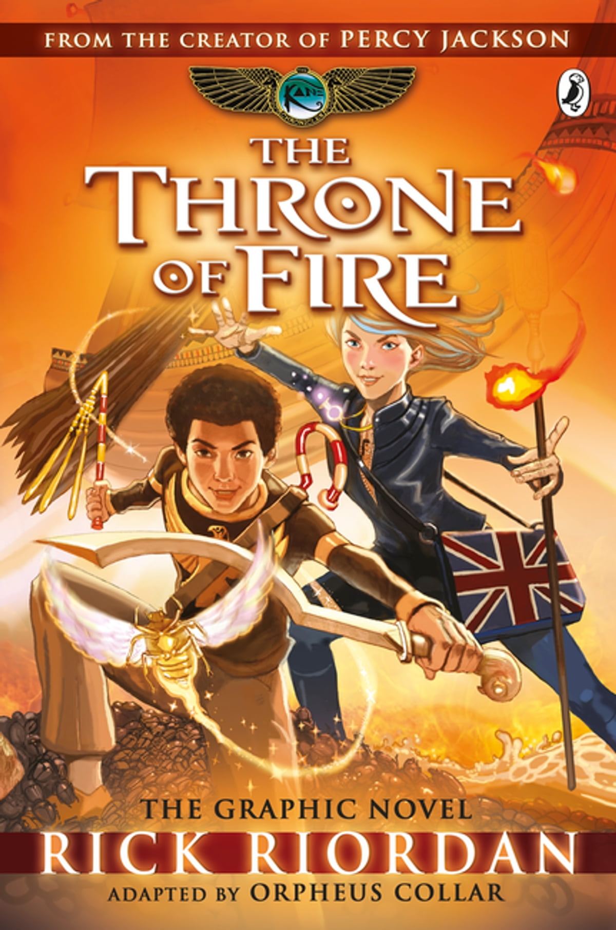 The Throne of Fire Audiobook - Rick Riordan (The Kane Chronicles, Book 2)